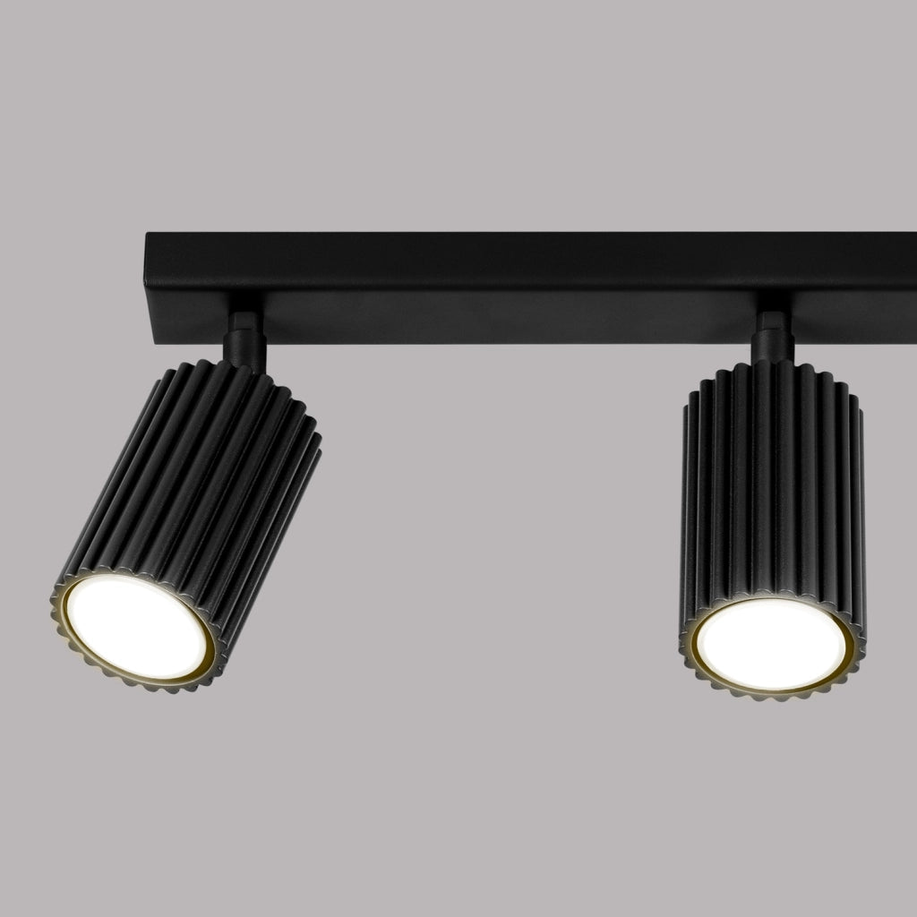 Plafoniera GRAVIO Pure Lume nera 45cm 3 spot GU10 orientabili