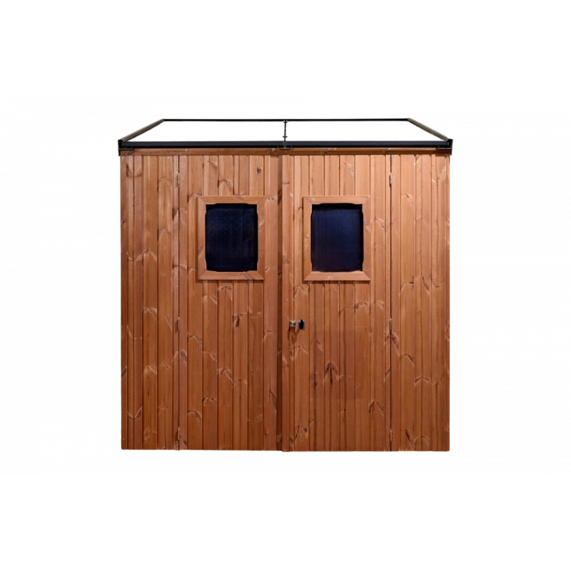 Casetta da giardino in legno 186x232 cm con fotovoltaico 1kW – Pareti 19 mm – 2 pannelli fotovoltaici – LB1923.02TH Foresta