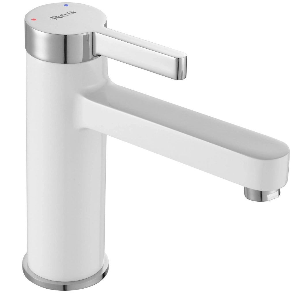 Rubinetto Da Lavabo Rea Polo White Chrom Low