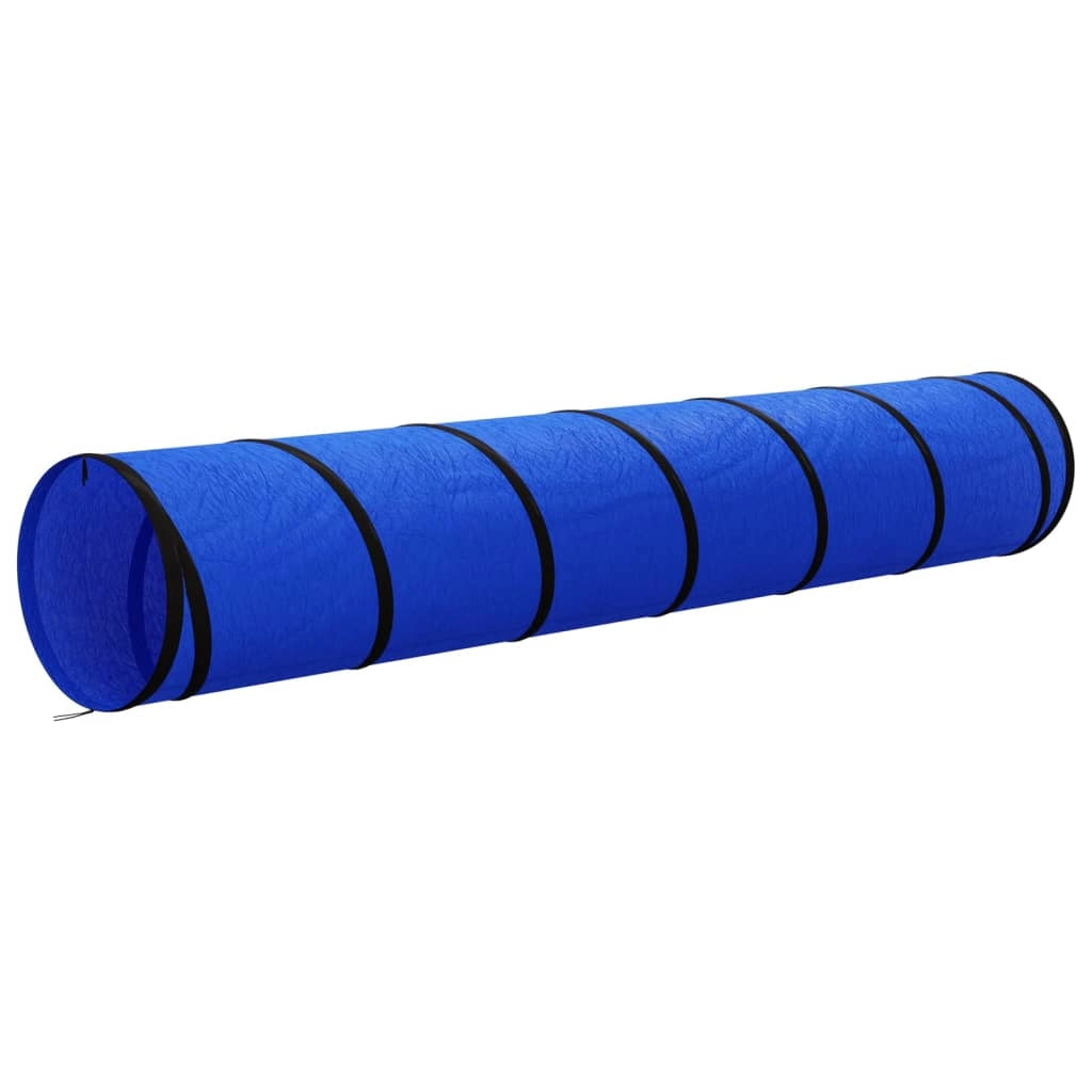 Tunnel per cani diametro 50 cm x altezza 300 cm poliestere blu 02_0005185