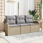 Set Divano da Giardino Beige polyrattan 3345900
