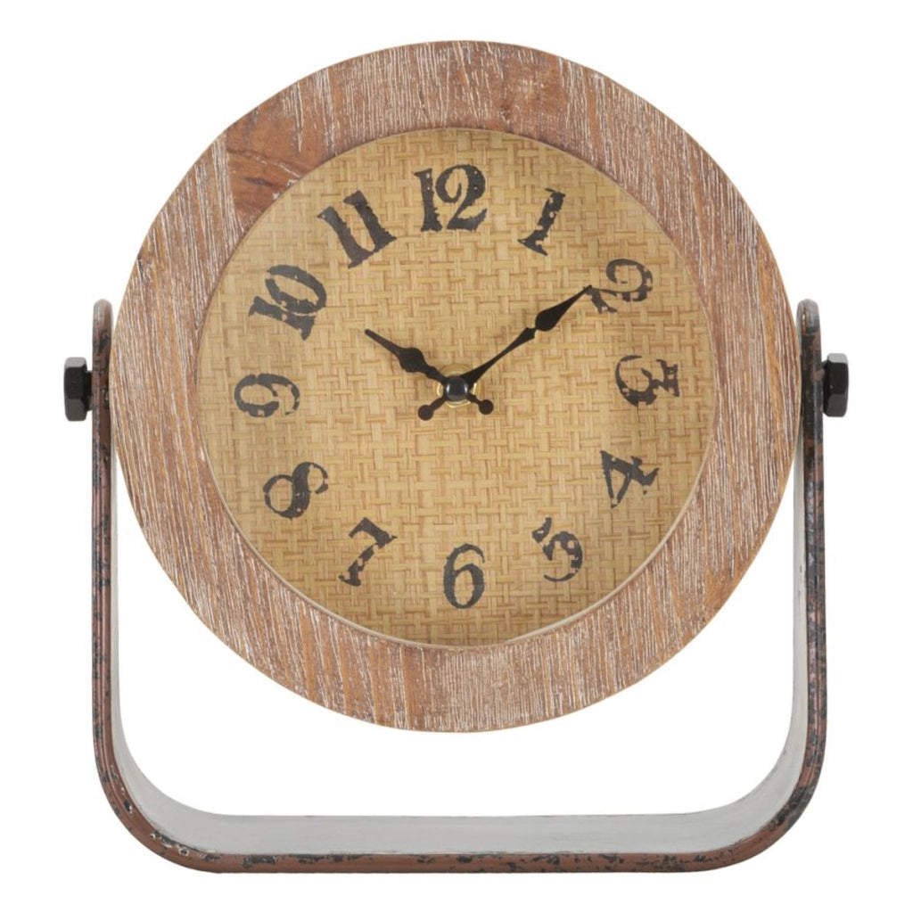 Orologio da Parete VKH247, Marrone, Legno, 23,5x7x24 cm