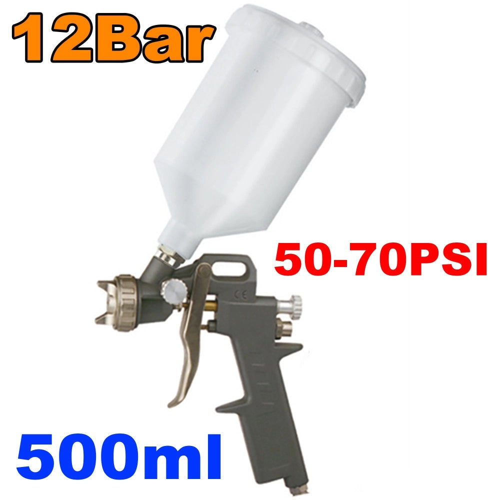 Trade Shop - Pistola Aerografo Verniciatura Professionale 500ml 1.5 Spray Gun 12bar 990p -