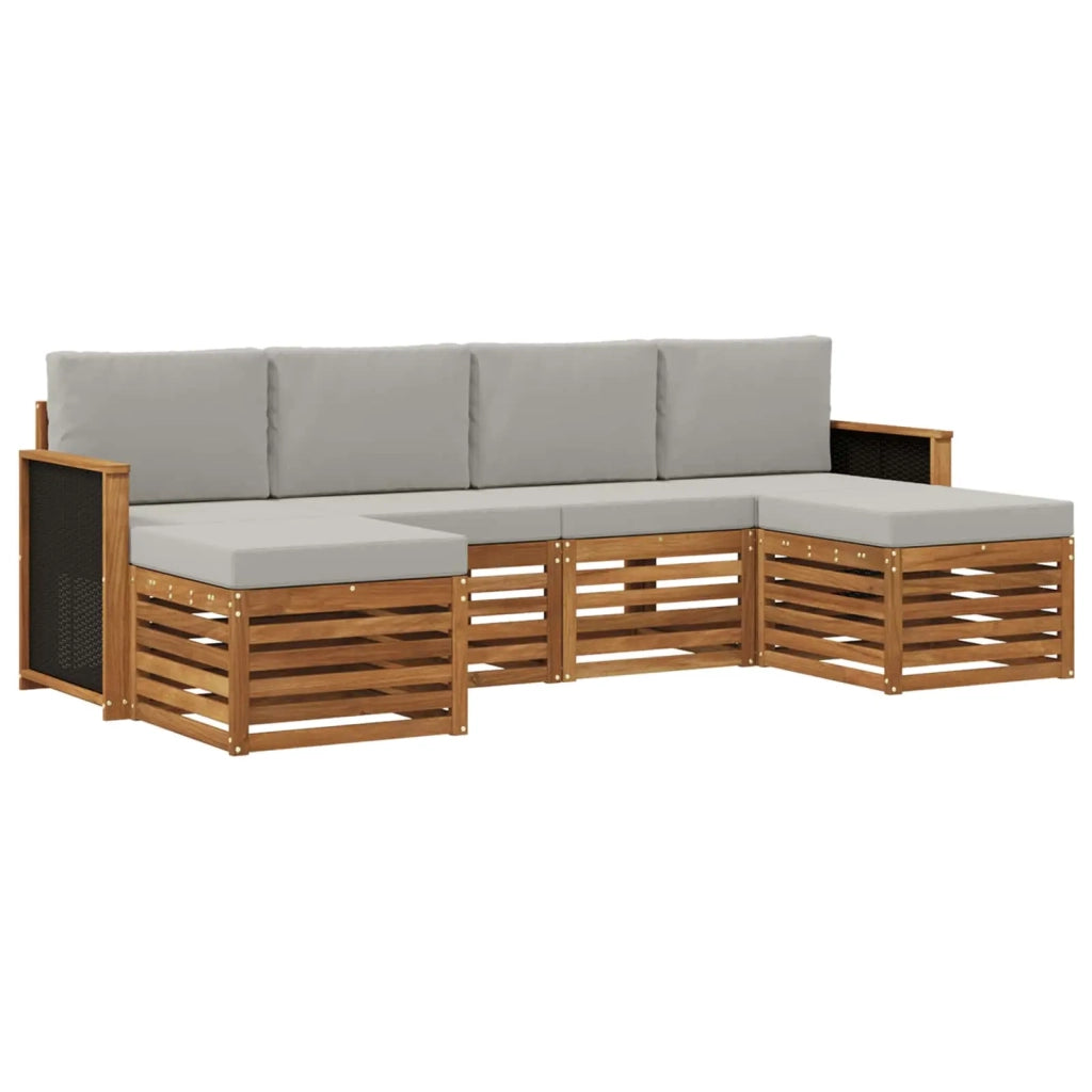 Set divani Legno di Acacia Massello 3384672