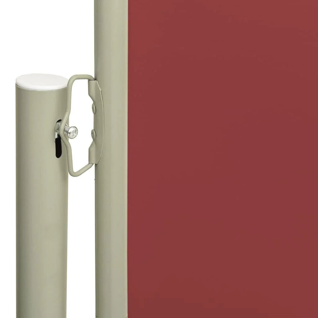 Tenda da sole laterale retrattile/schermo privacy per patio giardino terrazza balcone 200 x 600 cm rosso 02_0007367