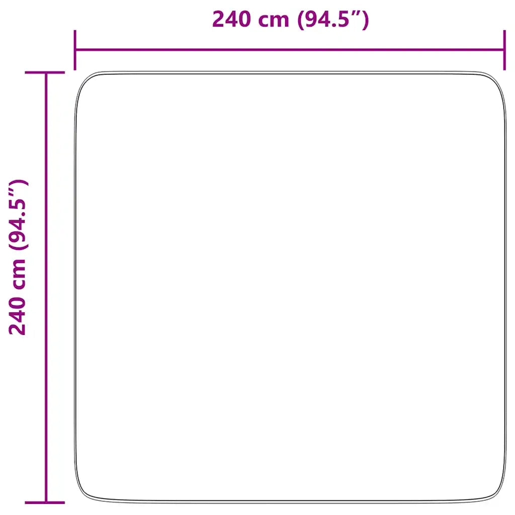 vidaXL Tappeto Shaggy a Pelo Lungo NAVARRA Grigio Argento 240x240cm