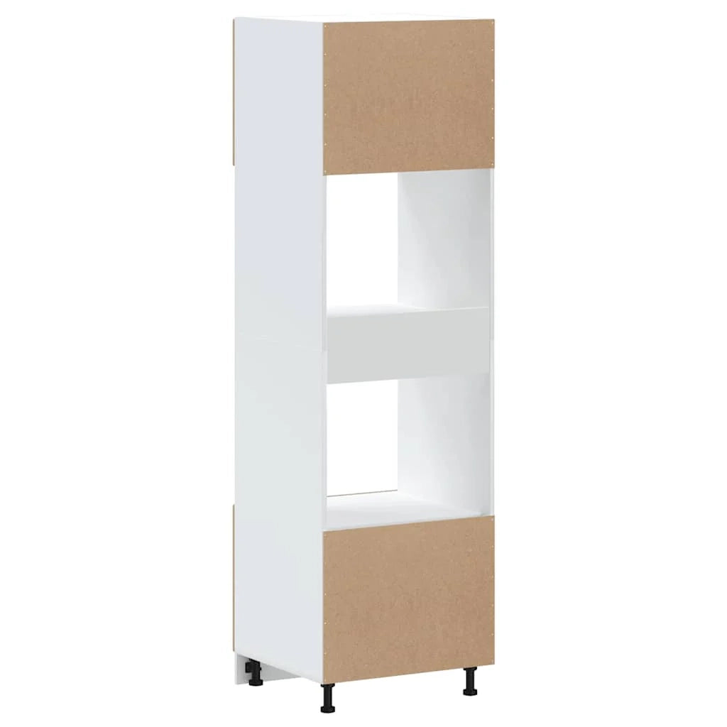 Set di 2 mobili per forno con piedini regolabili 60 x 57 x 207 cm design classico legno ingegnerizzato rovere Sonoma 02_0055719