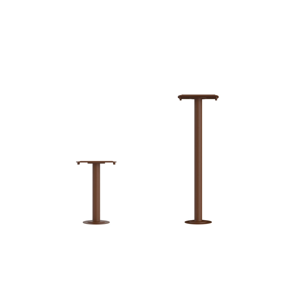 Base Mini Suolo 30cm per Clos - Accessorio per Applique LED Esterna Corten, Struttura in Alluminio IP65 IK08 - Beneito & Faure