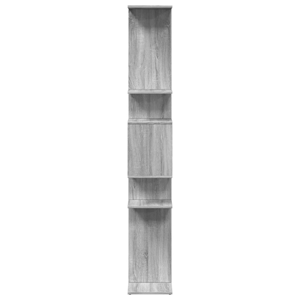 Libreria-Scaffale per Libri-Mobile di Stoccaggio Grigio Sonoma 92x29x188 cm in Legno Multistrato