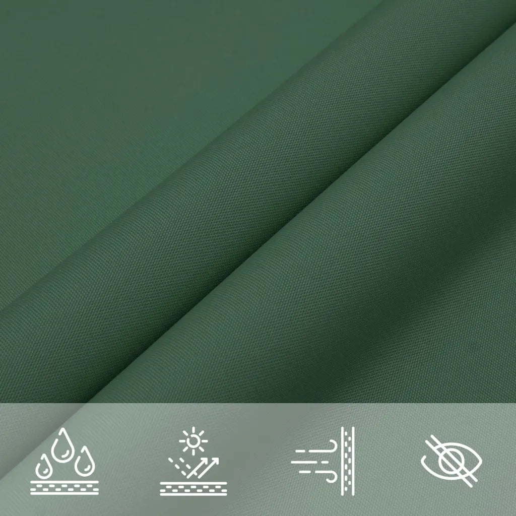 Parasole a Vela Oxford Rettangolare 2,5x4 m Verde Scuro 135482