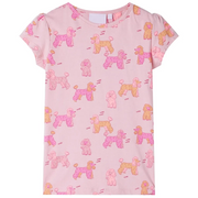 Pigiama da Bambina a Maniche Corte Rosa Chiaro 104 CFW1796492