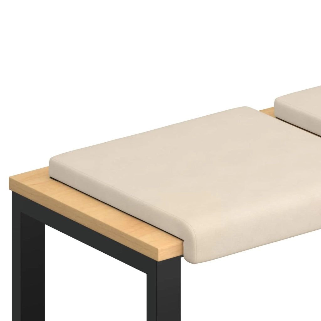 Cuscino per panchina 2 pcs Microfibra Beige Profondità 35 cm 42043057