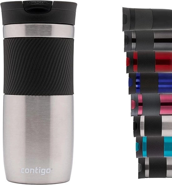 Termos per bevande calde e fredde, tazza termica in acciaio inossidabile, tazza termica impermeabile al vapore, tazza per caffè e tè per la strada, 470 ml