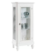 Vetrinetta classica legno 1 porta bianco  60x40x130 (1448) - Mobili 2G