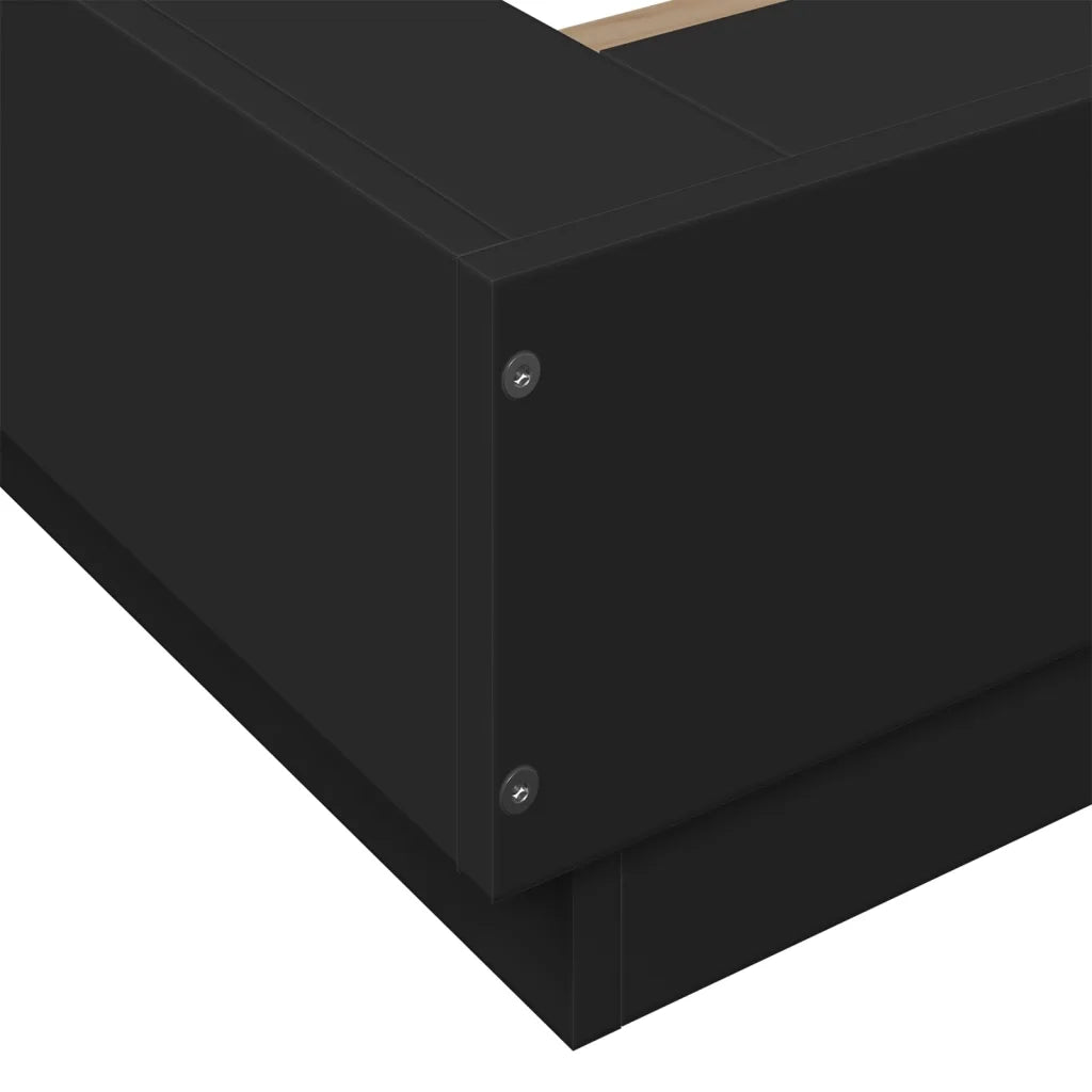 Giroletto Nero 75x190 cm in Legno Multistrato