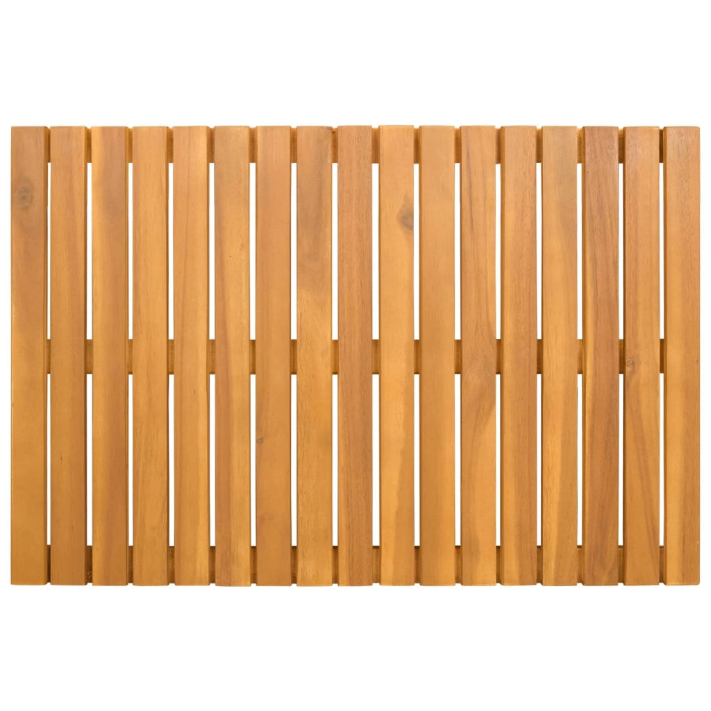 Tappeto da bagno Tinta unita Marrone 60 x 40 cm legno