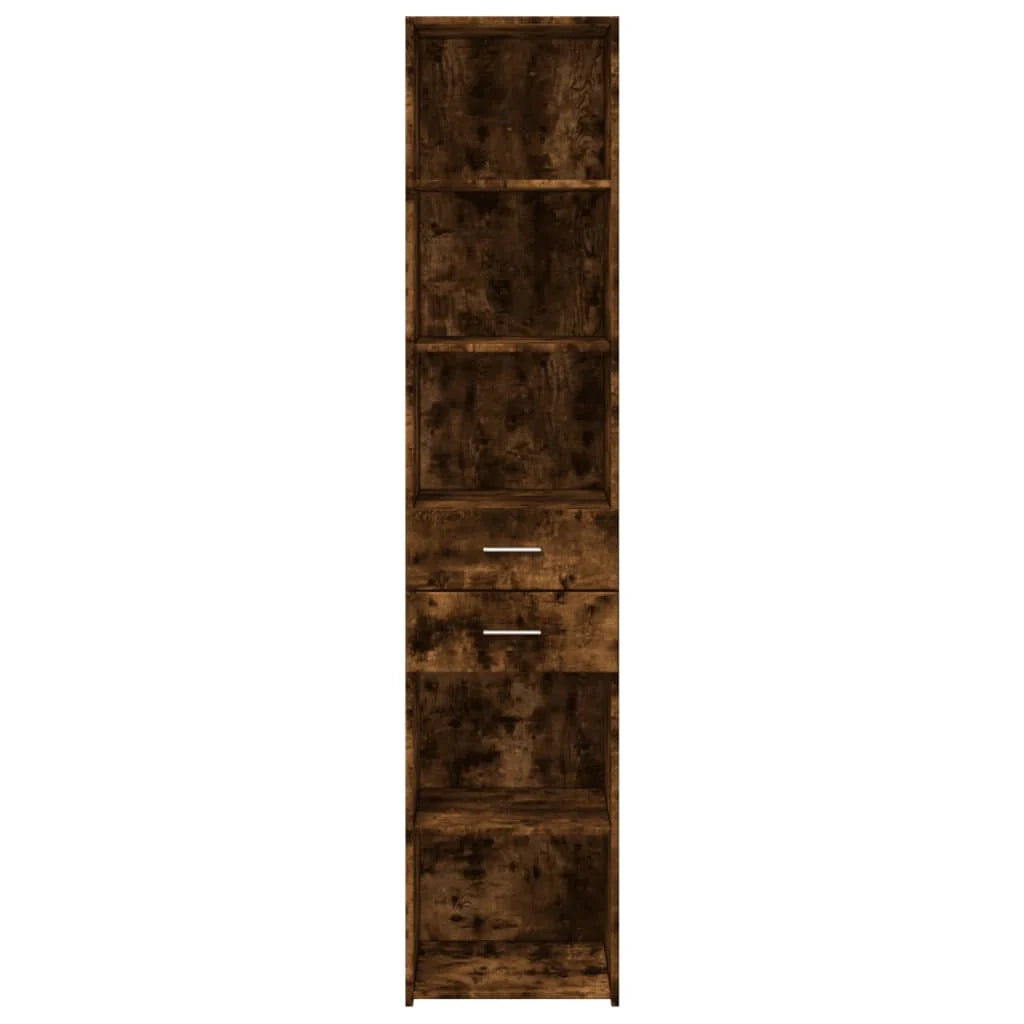 Buffet credenza cassettiera mobiletto mobile contenitore organizer cucina soggiorno salotto alto 40 x 42,5 x 185 cm legno ingegnerizzato marrone 02_0033358