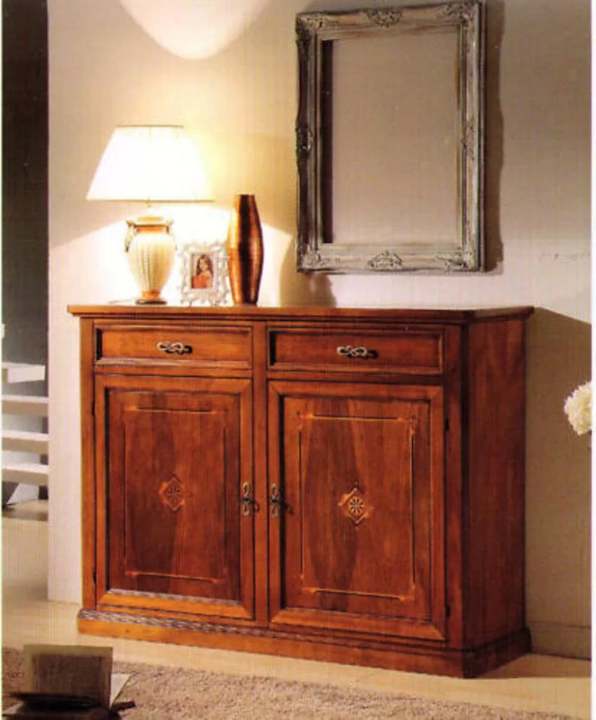 Madia credenza 2 porte arte povera legno bassano 150x49x113 - Mobili 2G