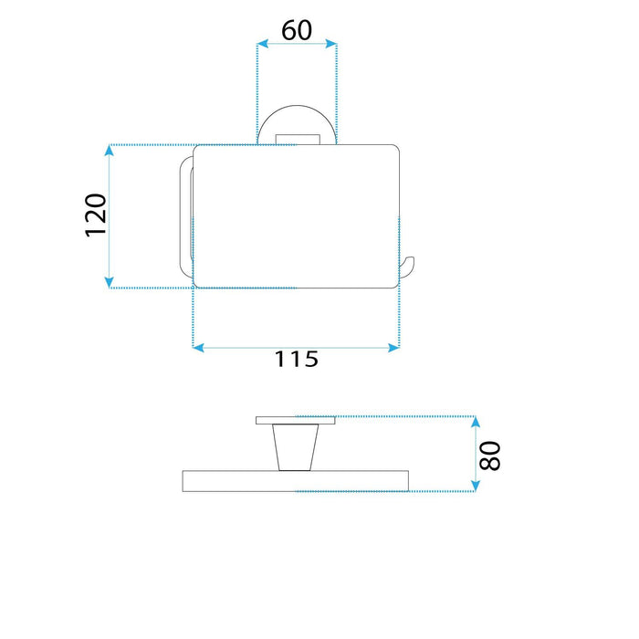 Portarotolo Carta Igienica 16101 Aristo Brushed Gold