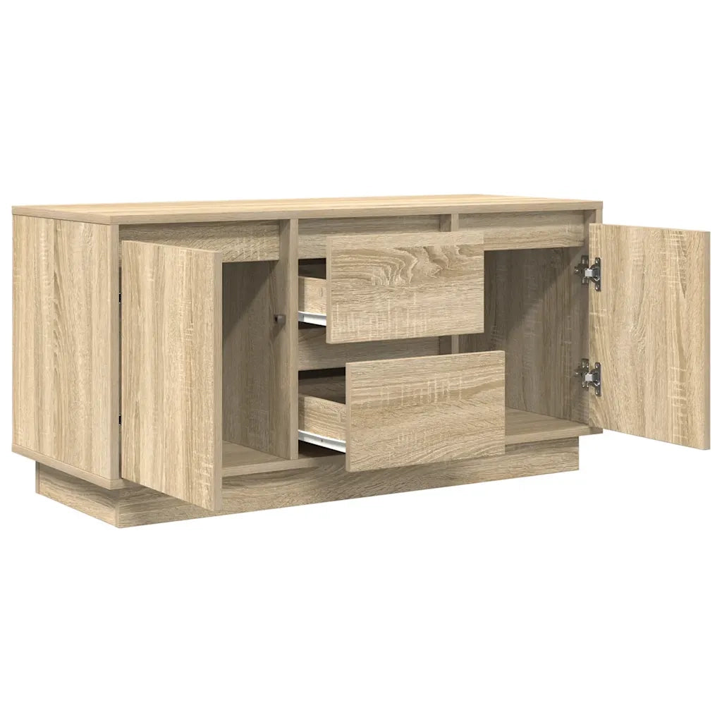 Mobile Porta TV con Luci LED Rovere Sonoma 100x41x50 cm 861411