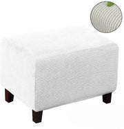 Hoes universale po' con fondo elastico, super soffice, lavabile, con fondo antiscivolo, con disegno jacquard, misura L: Lunghezza 80-105 cm Larghezza 60-75 cm Altezza 35-45 cm - Bianco
