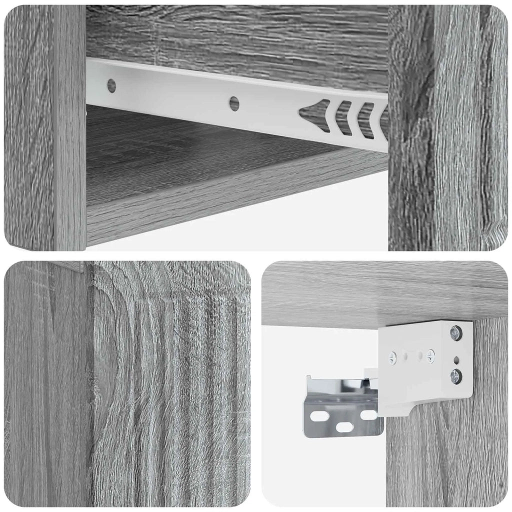 Armadio da Notte con cassetto Grigio Sonoma 49 x 34,5 x 20 cm