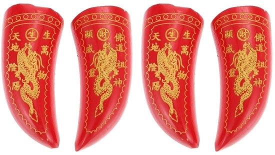 Decorazione per Tempio - Compacto - Materiale in Legno - Bicchieri con Simbolo di Animali - Bicchiere Cinese - Divinazione - Formato Compatto