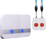 Pulsante di Allarme a Batterie per Emergenza per uso Domestico - Allarme di Pannella per Anziani e Pazienti con Funzione di Collegamento, Sicurezza e Comodità per Persone a Cura