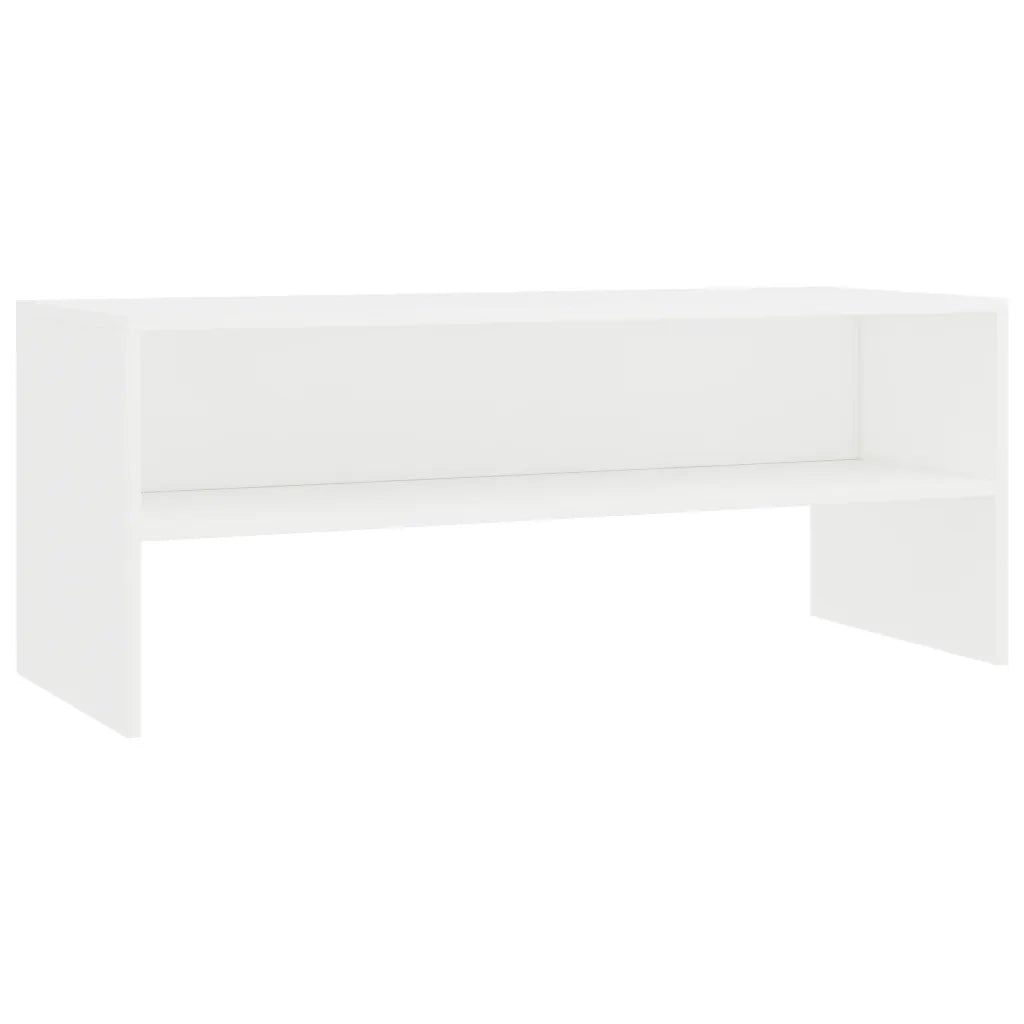 Mobile Porta TV Bianco 100x40x40 cm in Legno Multistrato 800045