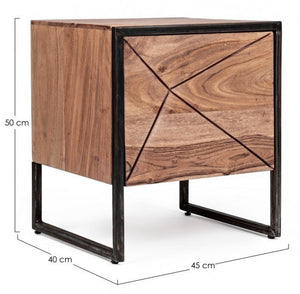 Comodino 1 Anta 45x40x50h cm Egon