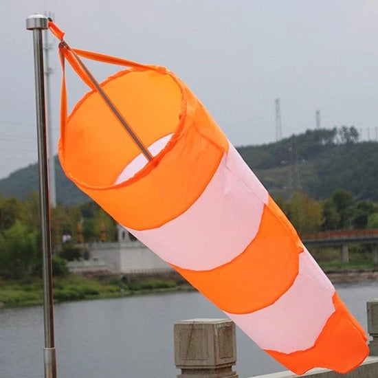 Sacchetto a Vento Resistente al Vento - Nylon - Tessuto Ripstop Outdoor - Cinturino Riflettente - Peso Leggero - Fermo con Regolazione - Anemometro