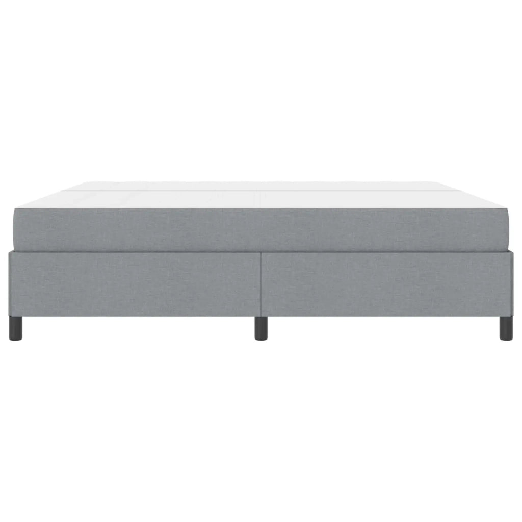 Letto a molle con materasso Grigio chiaro 200 x 200 cm Tessuto 3398885