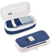 Etui Grande, Etui Grande, Etui Estetico, Etui per Adolescenti, Etui per Ragazzi e Ragazze (Blu Marina)