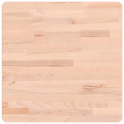 Piano per Tavolo | Superficie Tavolo | Piano Scrivania 50x50x2,5 cm Quadrato Legno Massello di Faggio