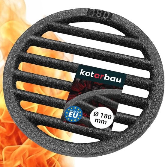 Rostello a cassetta in ghisa rotonda Ø 18 cm - ideale per forno e griglia