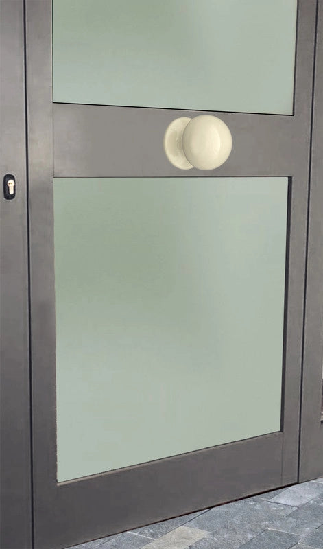 Pomolo fisso per porta SAGUATTI 869/70KB in alluminio bianco lucido