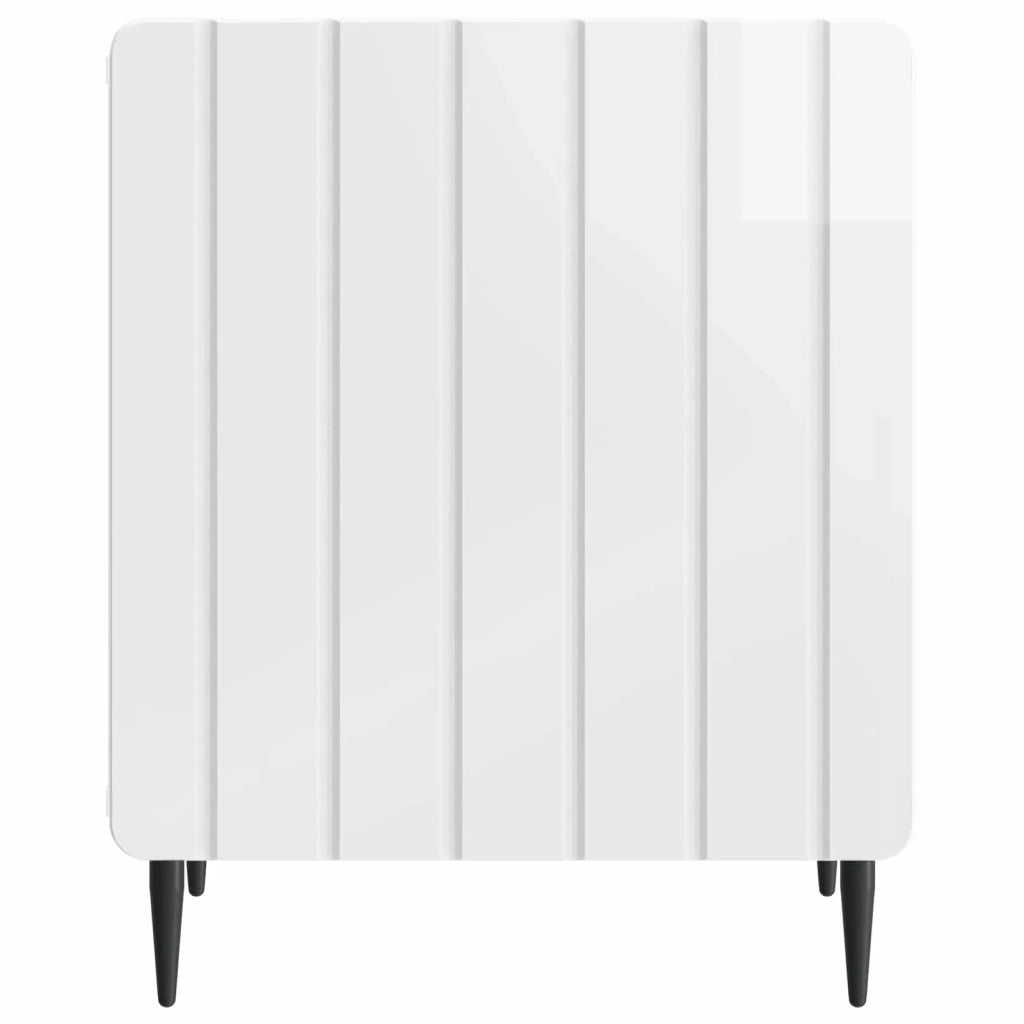 Armadio da Notte 2 pcs Bianco Lucido 43 x 34,5 x 52 cm 894344