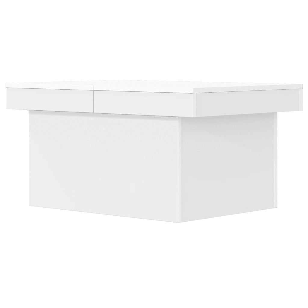 Tavolino da salotto | Tavolino da caff¨¨ | Tavolino da Soggiorno Bianco 100x55x40 cm in Legno Multistrato