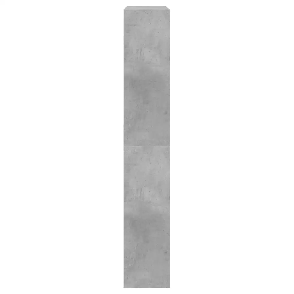 Scarpiera-Scaffale per scarpe Grigio Cemento 80x21x125,5 cm in Legno Multistrato