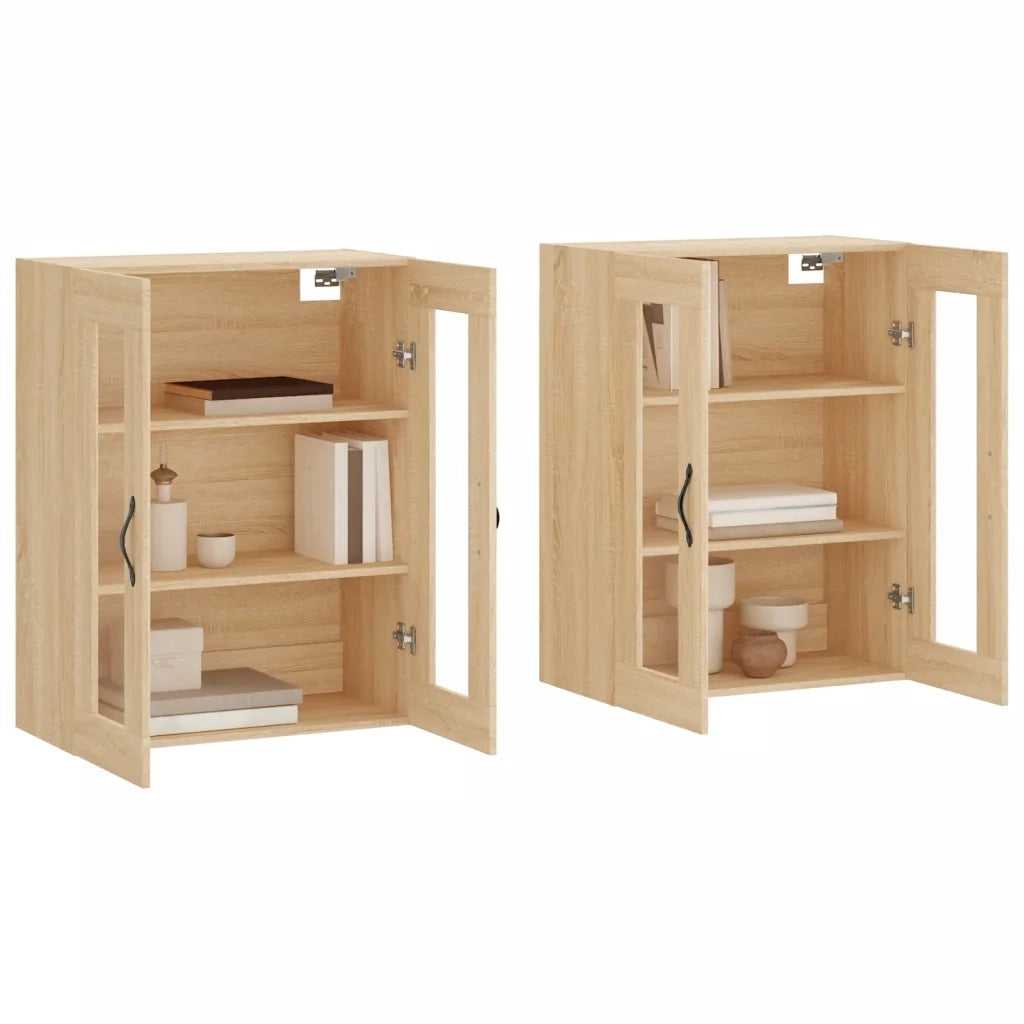Armadietti a Parete 2 pz Rovere Sonoma in Legno Multistrato CFW8973880