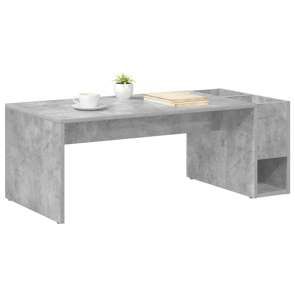 Tavolino da salotto | Tavolino da caff¨¨ | Tavolino da Soggiorno Grigio cemento 101,5 x 50 x 37 cm