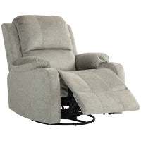 Poltrona Relax con Poggiapiedi e Funzione Sdraio, Portabicchieri Incluso, fino a 150 kg, Marrone