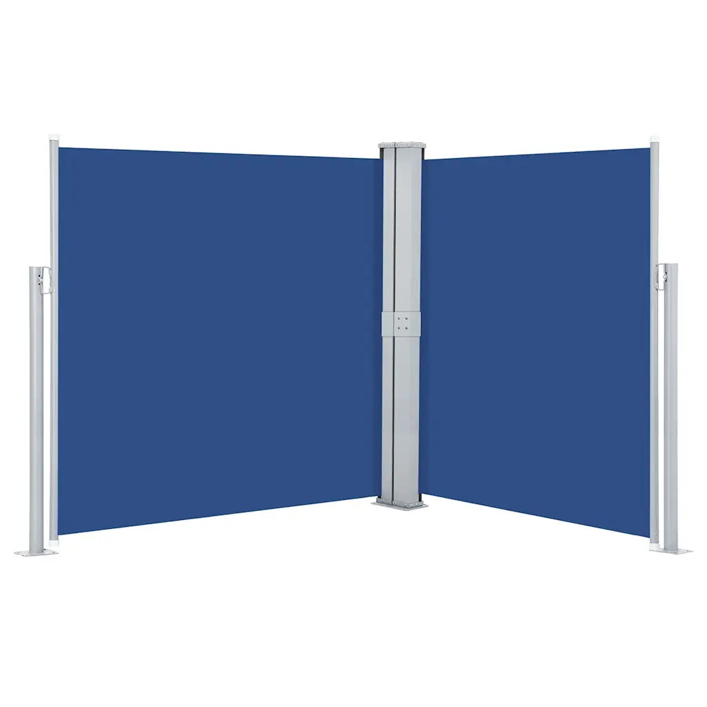 Tenda da Sole Laterale Retrattile Blu 140x600 cm