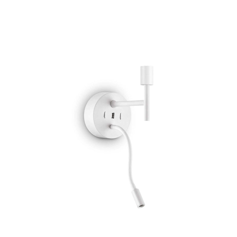 Lampada Da Parete Set Up Map2 Bianco Ideal-Lux