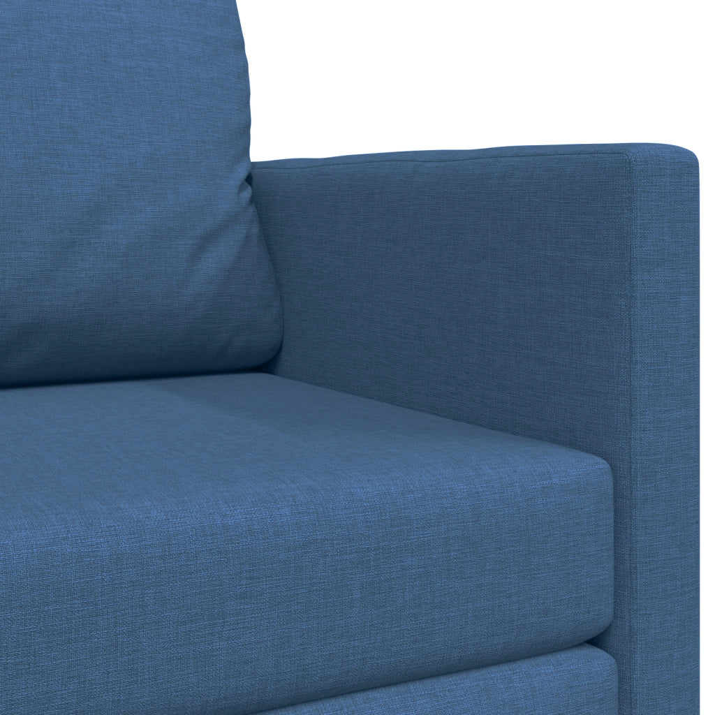 Divano Letto 2-in-1 Blu 124x71x78 cm Tessuto