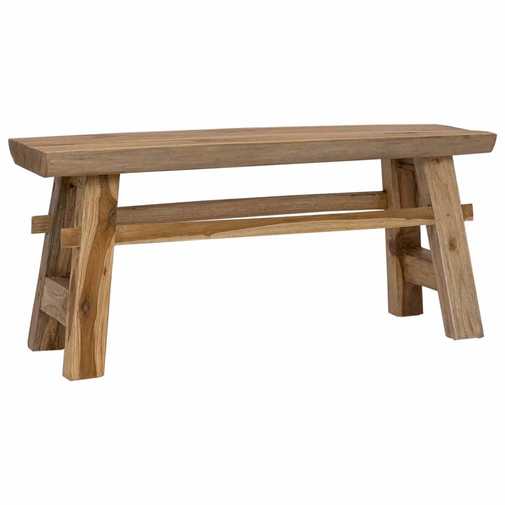 panchina Naturale 100 x 29 x 43,5 cm Legno di teak solido 42007498