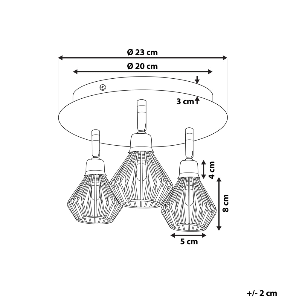 Lampada da Parete 2 Luci in Metallo Rame Applique Orientabile Industriale