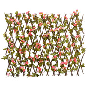 Traliccio Edera Artificiale Espandibile Rosa Scuro 180x60 cm CFW6042686