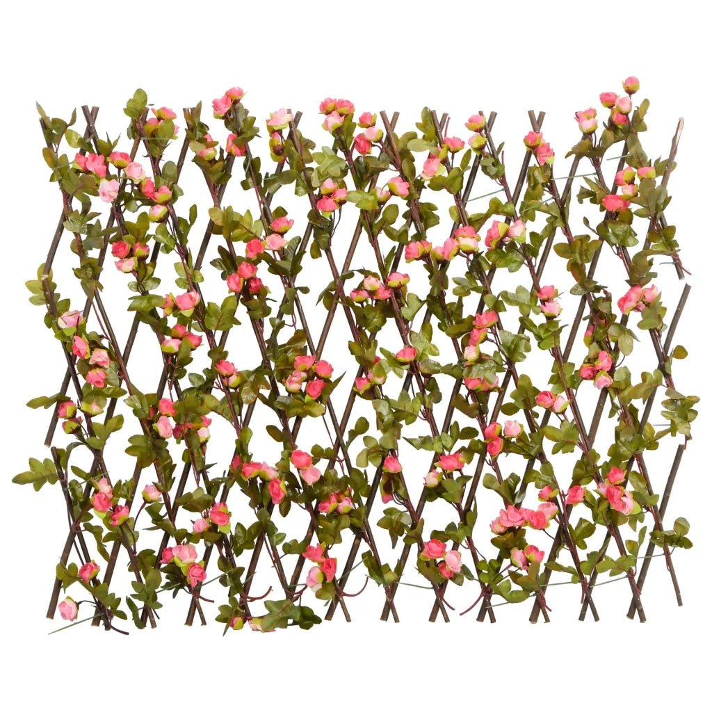 Traliccio Edera Artificiale Espandibile Rosa Scuro 180x60 cm CFW6042686