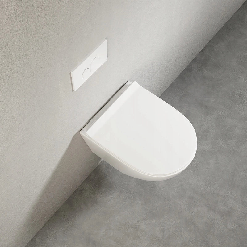WC senza brida, sedile a chiusura rallentata, duroplast, scarico a vortice, 49 cm